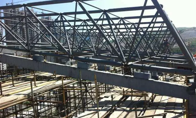 古交水泥厂网架安装